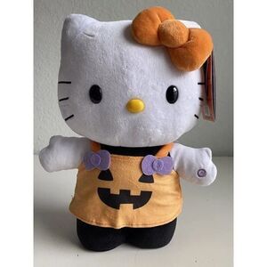 Sanrio Hello Kitty Pumpkin Musical Animated Plush Side Stepper Halloween NEW
